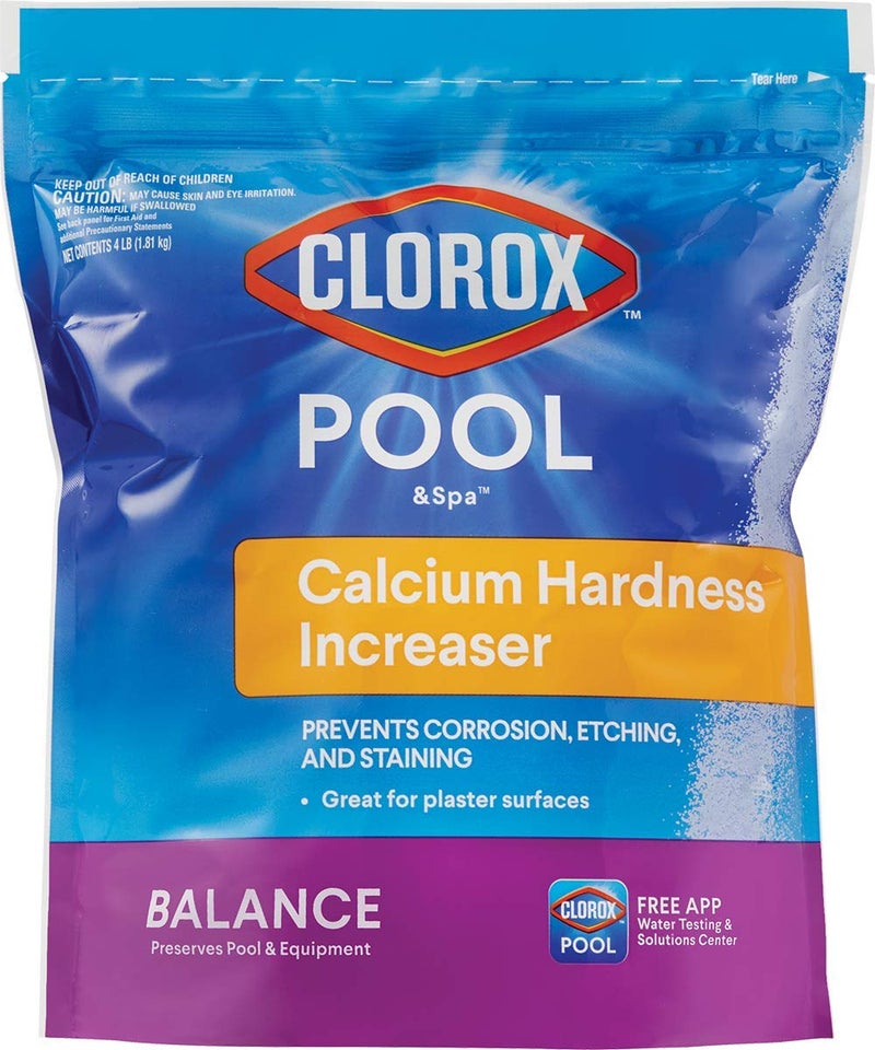 CLOROX POOL & Spa Clorox® Pool&Spa™ Swimming Pool Calcium Hardness Increaser, Prevents Corrosion, Etching and Staining, 4LB (Pack of 1)  - Image 1