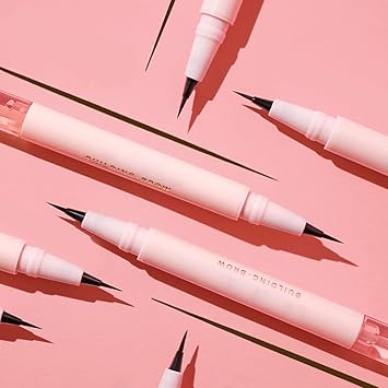 DualEnded Eyebrow Pencil and Eyebrow Gel Clear Waterproof Microblading Effect Precise Brow Pen for Natural Defined EyebrowsDark brown - Image 5