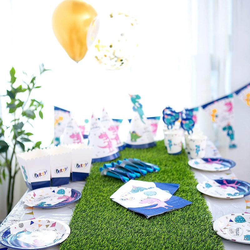 A AYOHA HOME&GARDEN 14 x 108 Artificial Grass Table Runner Perfect for Parties Birthdays Restaurant Decoration Bridal and Baby Showers Spring Fall Holidays Receptions Candy buffets Dessert Tables Wedding 