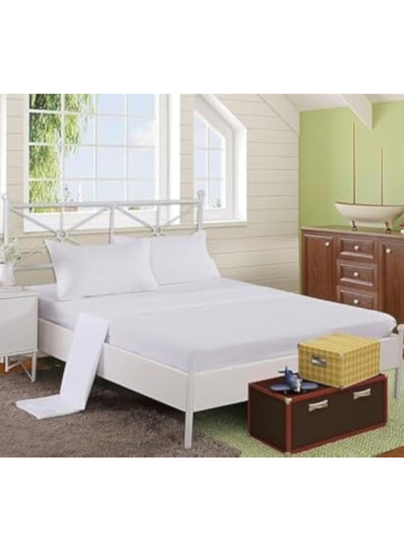 Premium Cotton Flat Bed Sheet – 100% Cotton, 180×260 cm (Single/Queen Size)
