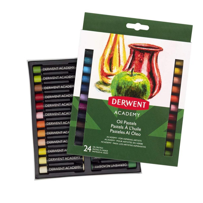 Derwent Academy Oil Pastels 24 Pack 2301953 Multicolor