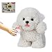 CU-MATE Electronic Walking Poodle Stuffed Dog Toy Realistic Interactive Puppy Pet Dog Walking BarkingWagging Tail TalkingPresent Pet Gifts for 3 Year Boys Girls - Image 2