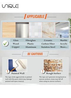Unique Double Sided Tape Heavy Duty Nano Tape, Strong Mounting Tape Adhesive Tape, Extra Large Clear Two Sided Sticky Poster Wall Tape, Multipurpose Removable Wall Tape Sticky Poster Tape (3M)  - Image 5