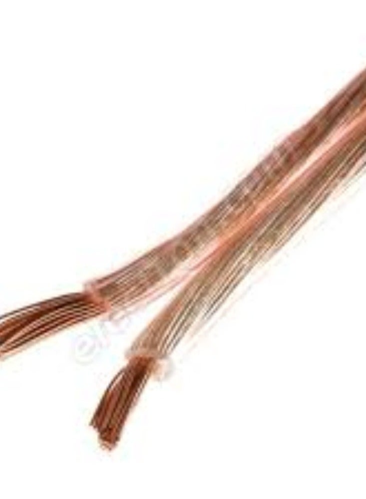 كنب كابل سلك مكبر الصوت Power Safe باللون الشفاف هو كابل عالي الجودة مصمم لتقديم أداء صوتي استثنائي. - Image 2