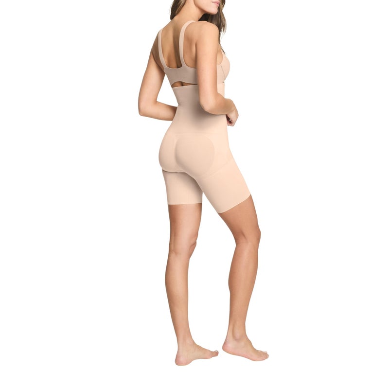 SPANX ASSETS High-Waist Mid-Thigh Short - Seamless Shapewear - Ultra-Firm Compression - Thigh & Tummy Control - Naked - Medium - Image 3