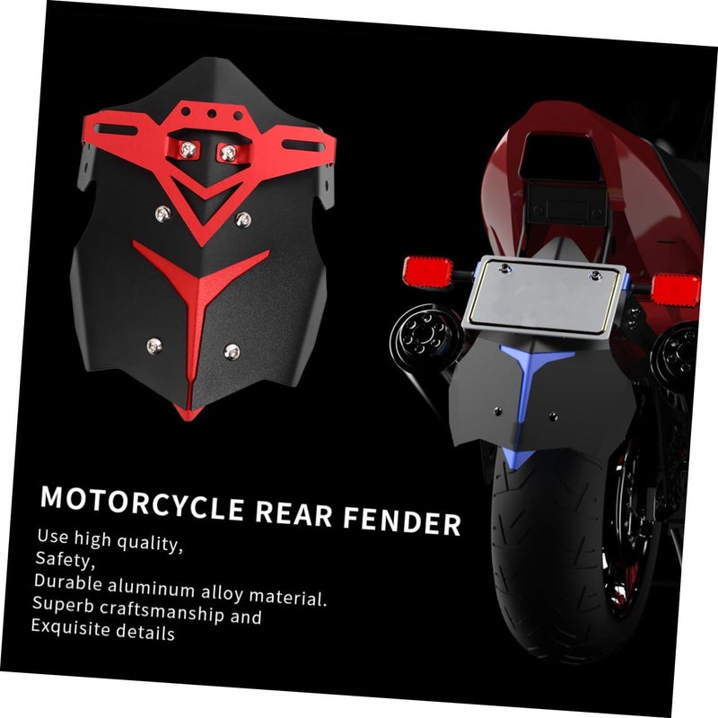 Red Aluminum Alloy Rear Fender Splash Guard For Dirt Bike Motorcycle - Image 4