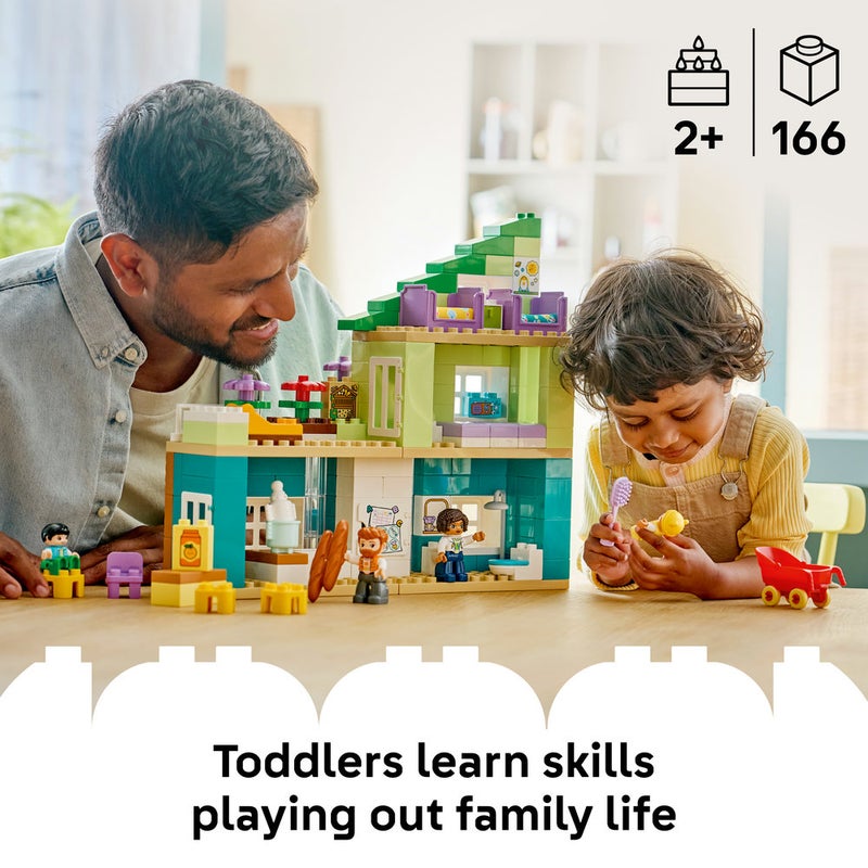 LEGO DUPLO 3 in 1 Modern Family House with Figures Toy 10470 (Age 2+, 166 Pieces) - Image 3