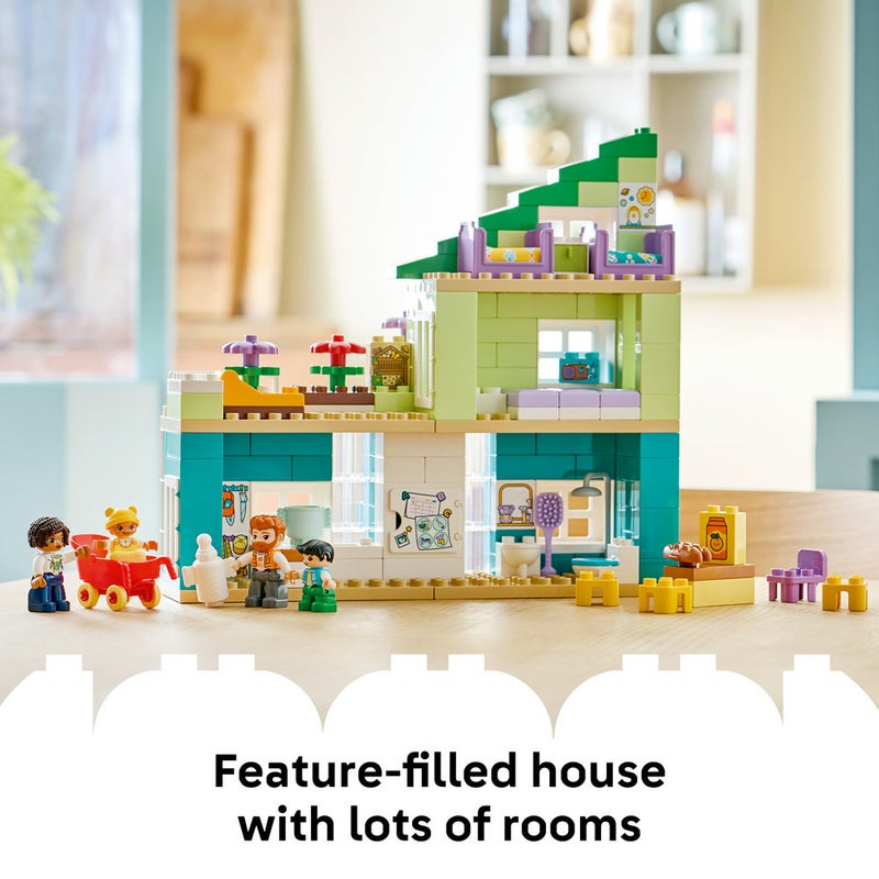 LEGO DUPLO 3 in 1 Modern Family House with Figures Toy 10470 (Age 2+, 166 Pieces) - Image 5
