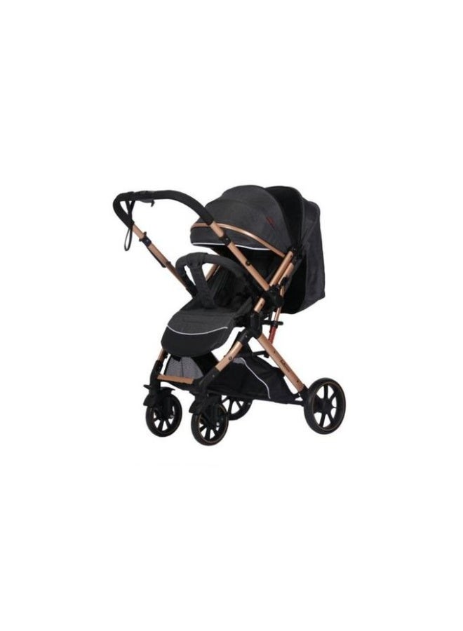 Kidilo B2 Luxury Baby Stroller with Reversible Handle and One-Hand Fold - Image 3