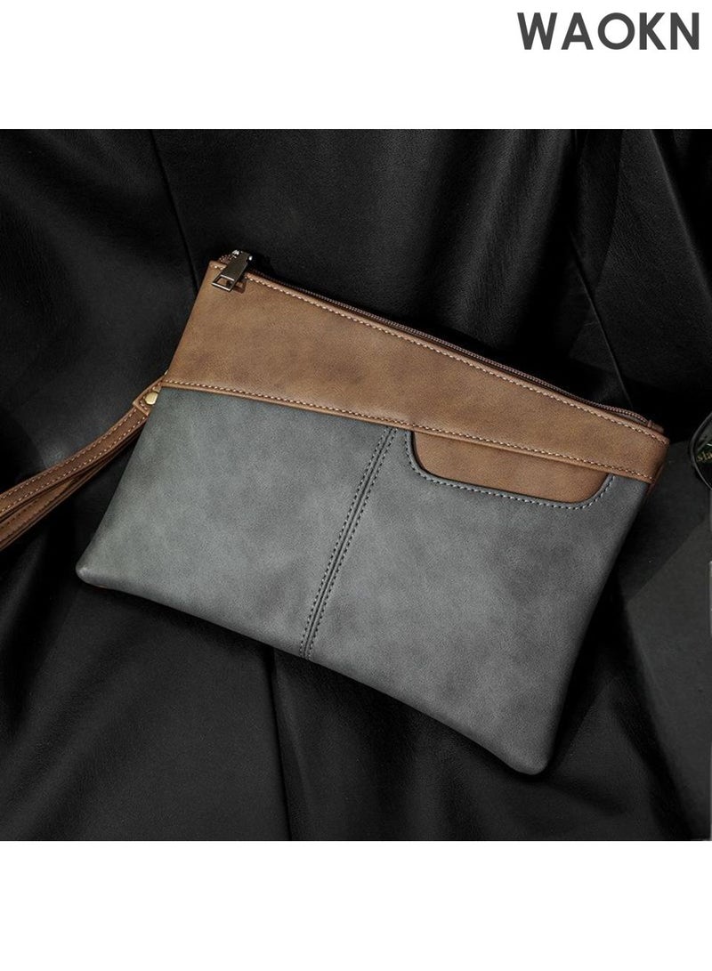 دبليو أيه أو كي أن حقيبة يد جلدية كبيرة السعة مع تصميم أنيق وبسيط وعادي وأنيق متين ومتعدد الوظائف. انها مناسبة جدا للأعمال والسفر والسفر اليومي ، وهي حقيبة يد أحادية الجنس. - Image 2