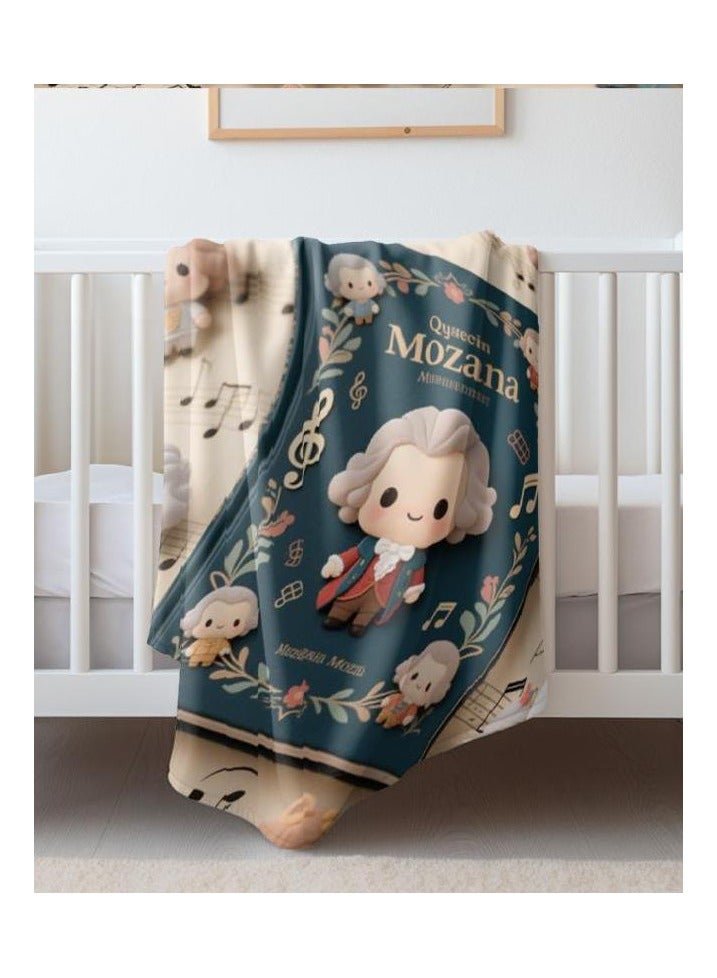 عام بطانية رقيقة من الفانيلا (دافئة ومريحة، ومناسبة للنوم واستخدام الألعاب وإزالة الغبار ومقاومة للرمل) 150 سم * 200 سم - 447 - Image 1