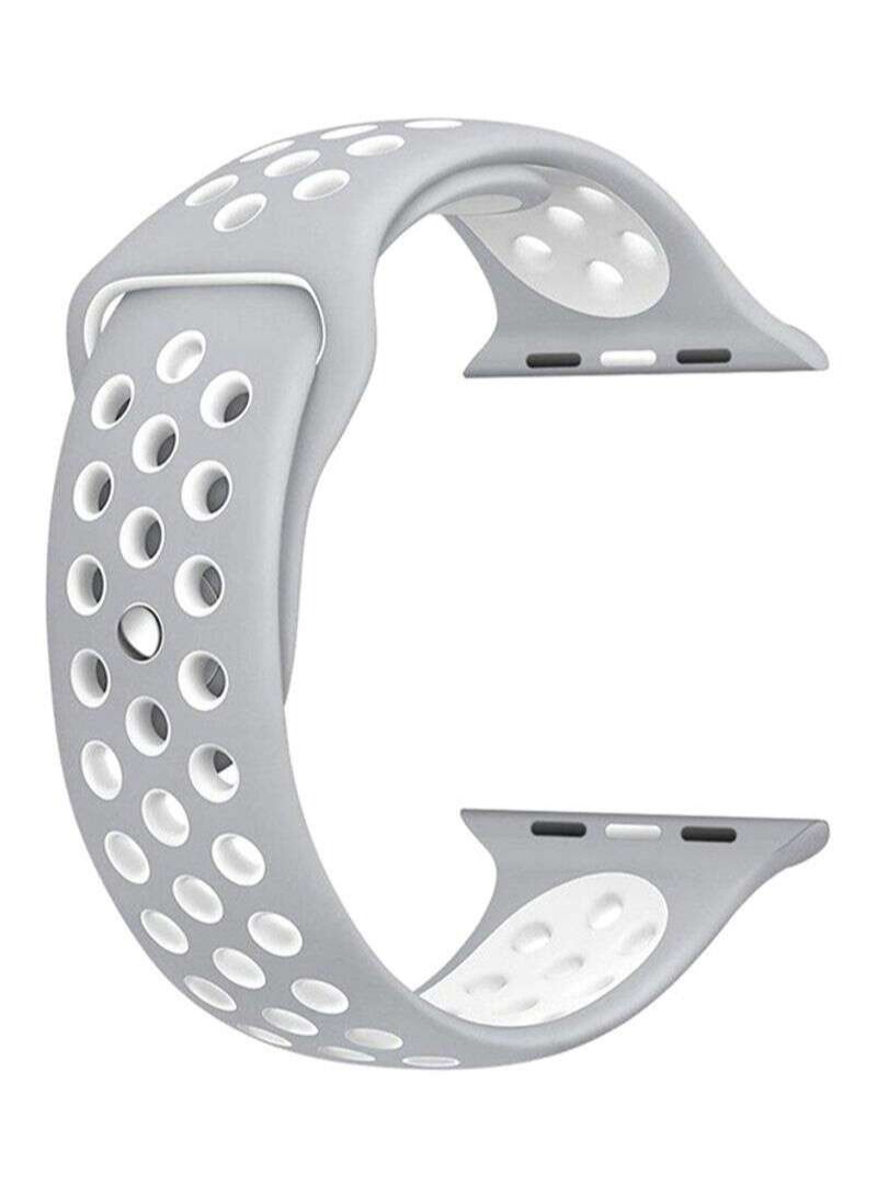 BORTONY Silicone Strap For Apple Watch Nike + 42 mm