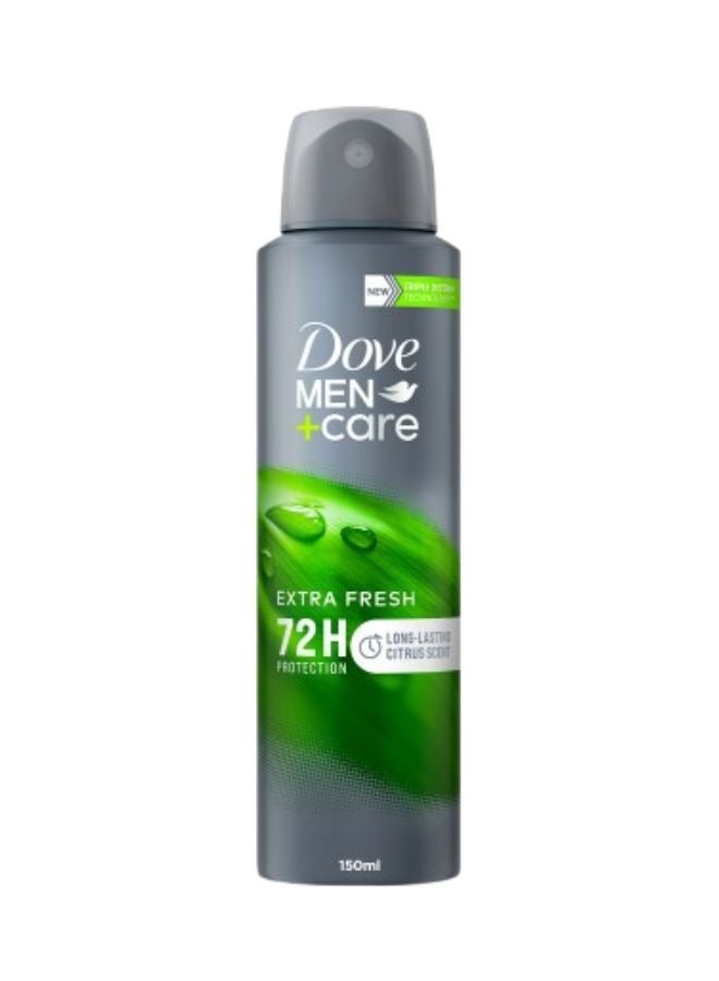 DOVE MEN Antiperspirant Deodorant Body Spray Extra Fresh Citrus Scent 150ml - Image 1