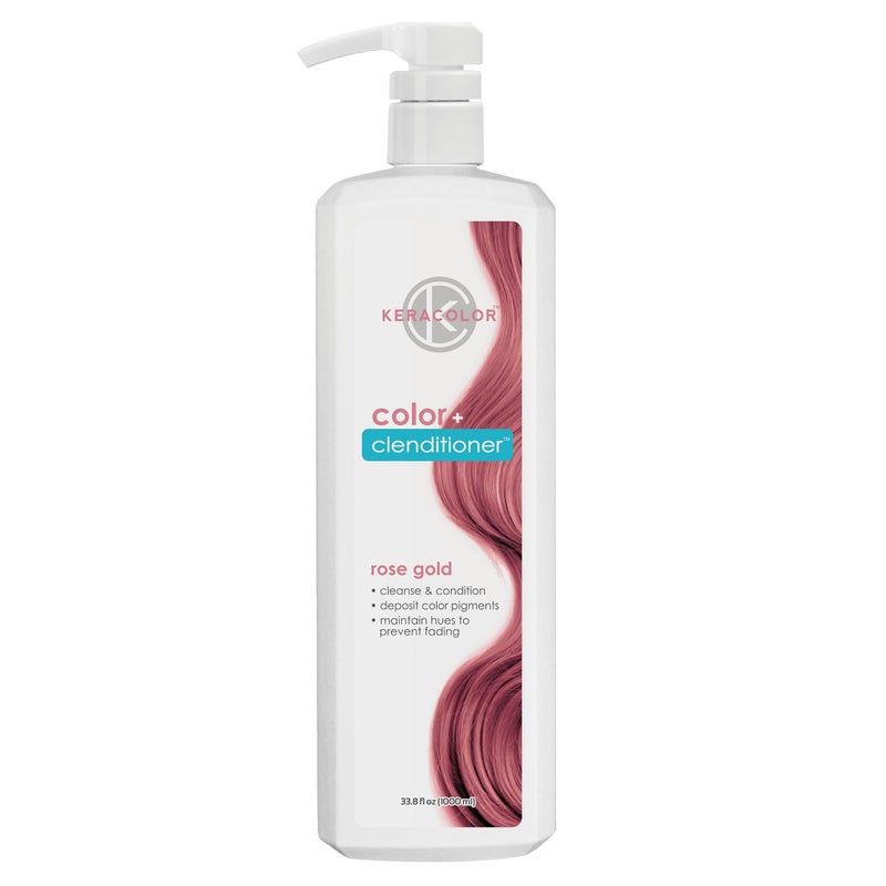 KERACOLOR Keracolor Clenditioner ROSE GOLD Hair Dye  Semi Permanent Hair Color Depositing Conditioner Crueltyfree 3380 Fl Oz Pack of 1