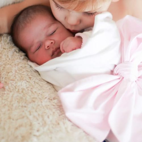 JUSTAUS Baby Bag - A Soft Cotton Baby Bonnet in Pink, Suitable for Both Pregnant Women and Babies to use - Image 4