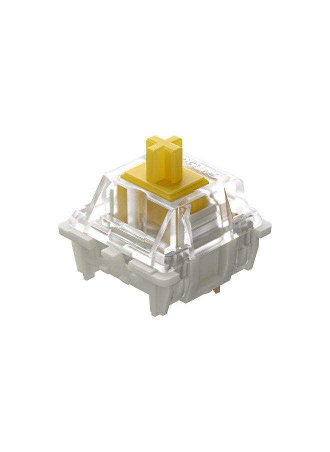 Generic - Digital Computer Keyboard Keycap Set - 104 Keycaps Including Numbers Function Keys Multimedia Controls-Color:G Yellow Pro Tripod Patch 10 PCs - Image 1