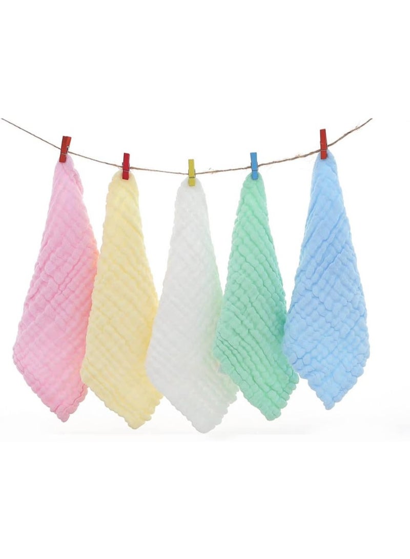 بلومنغ تايم مناشف غسيل الأطفال من الموسلين الناعم من سوفتان، عبوة من 12 قطعة، مناديل مبللة للأطفال من قطن الموسلين الطبيعي، مناشف غسيل ناعمة وعضوية للأطفال، ومناشف أطفال للبشرة الحساسة - Image 2