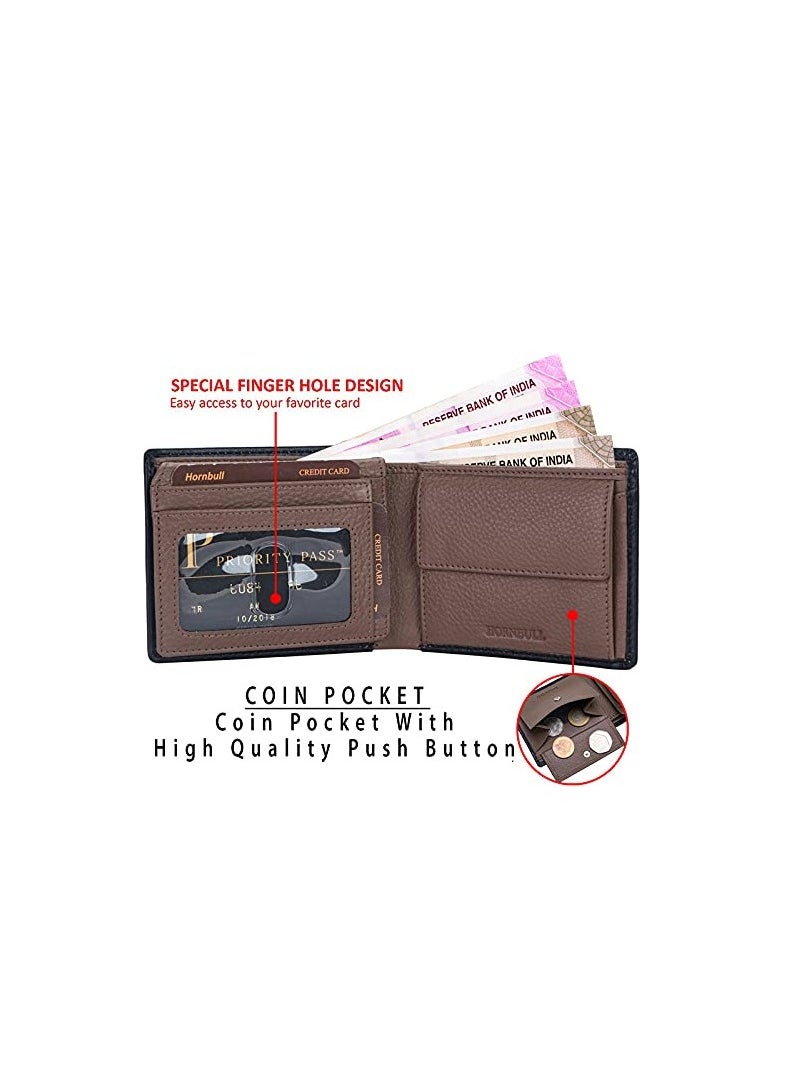 HORNBULL HORNBULL Gift Hamper for Men | Black Wallet and Black Belt Mens Combo Gift Set | Leather Wallets for Men | Mens Wallet BW104167  - Image 2