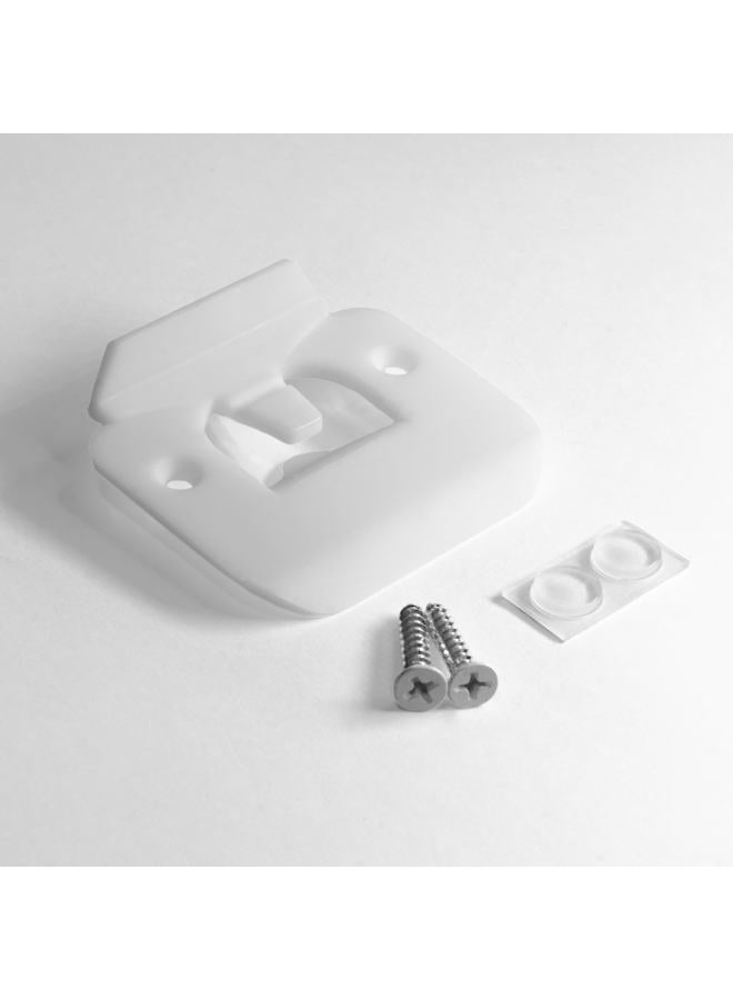 BrainExploder Enhanced Door Silencer Strike Plate with Adhesive Bump Stops - Flexible, Noise Eliminating Solution for Loud Doors No Modifications Install, Stops Slamming Noises (1, White) - Image 2