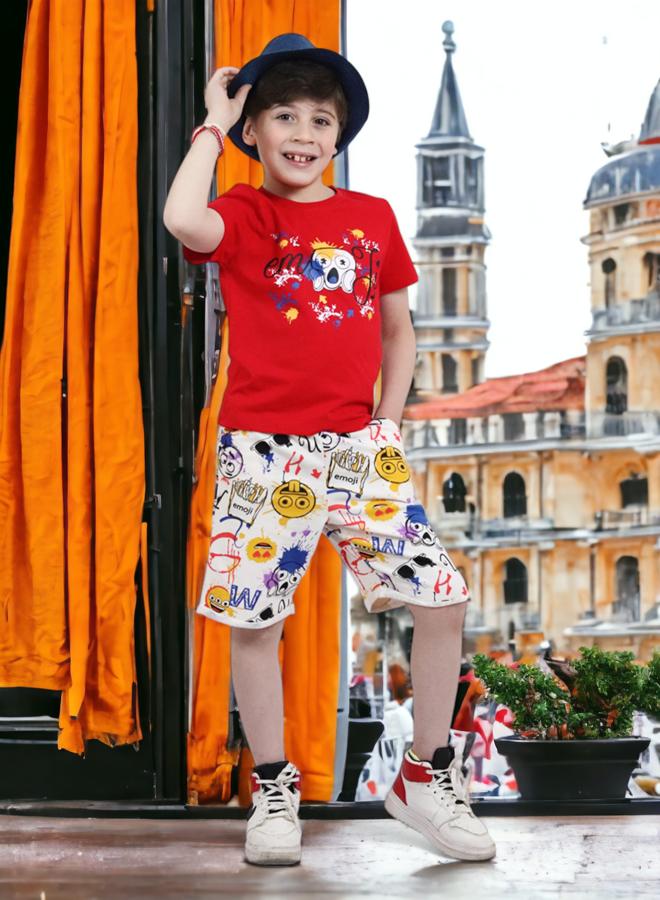 تشويس بيجامة ولادي قطن فاخر (عمر 12 سنة) - تشكيلة صيف 2024 - أقمشة ناعمة وألوان نابضة بالحياة لإطلالة أنيقة ومريحة, الآن حصريا فى 🌈 تشويس - Image 5