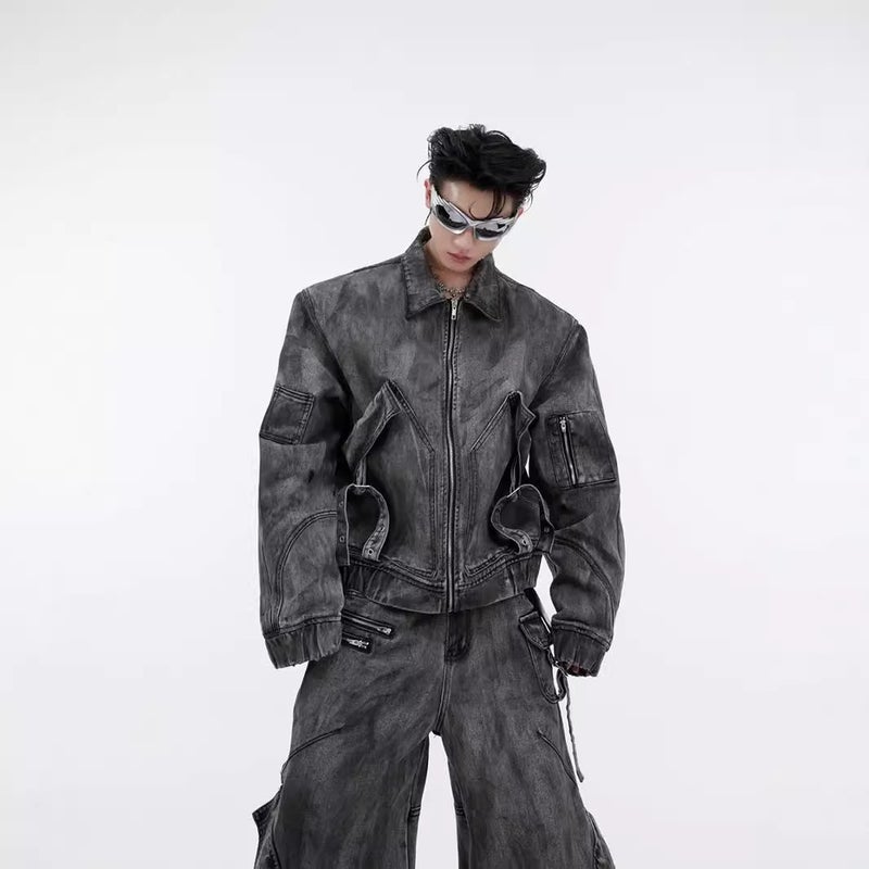 Unisex Classic Denim Jeans Loose Fit Daily Outdoor Wear - Image 5
