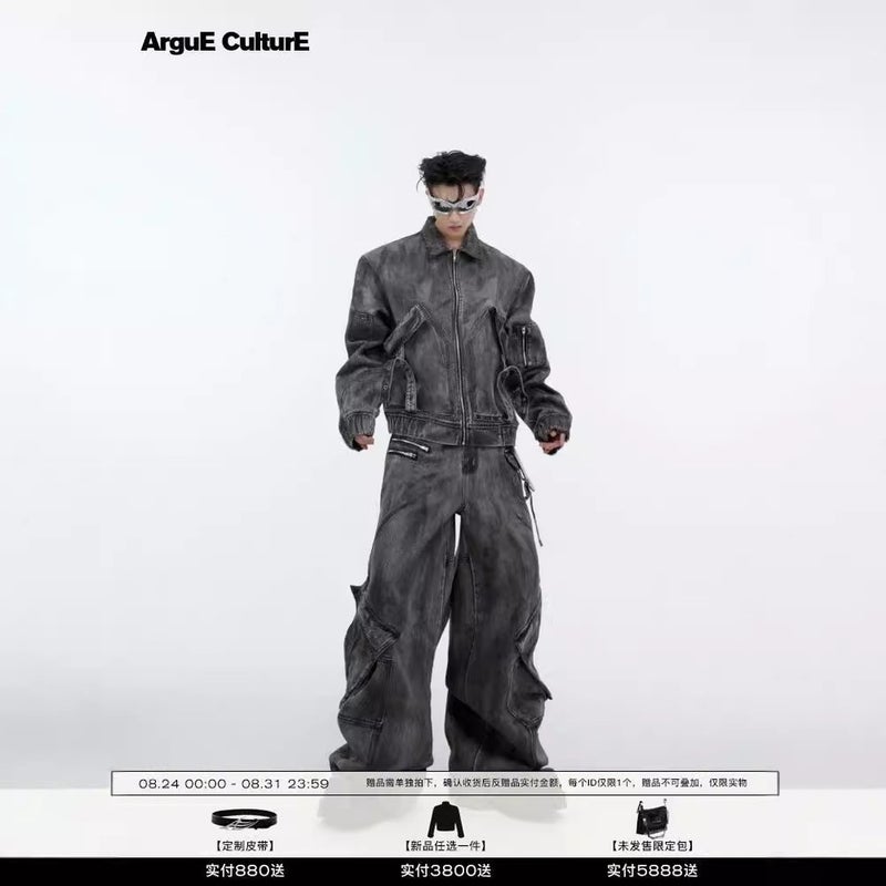 Unisex Classic Denim Jeans Loose Fit Daily Outdoor Wear - Image 4