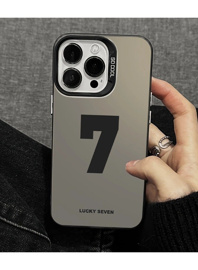 ShebSheb Lucky 7 Phone Case for iPhone 14 Pro Max,Matte Luxury Shockproof Slim Thin Phone Cover - Image 5