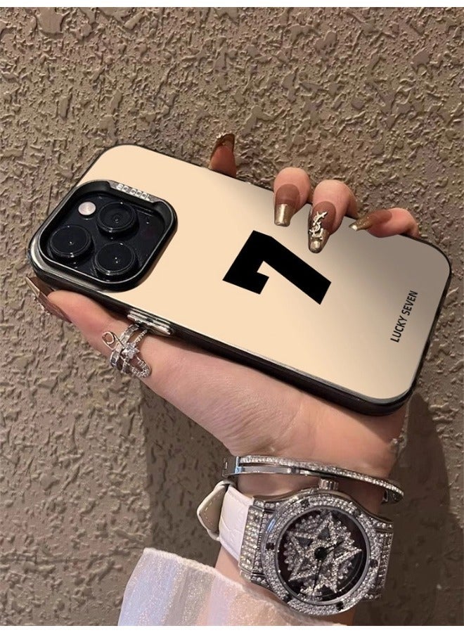 ShebSheb Lucky 7 Phone Case for iPhone 14 Pro Max,Matte Luxury Shockproof Slim Thin Phone Cover - Image 3