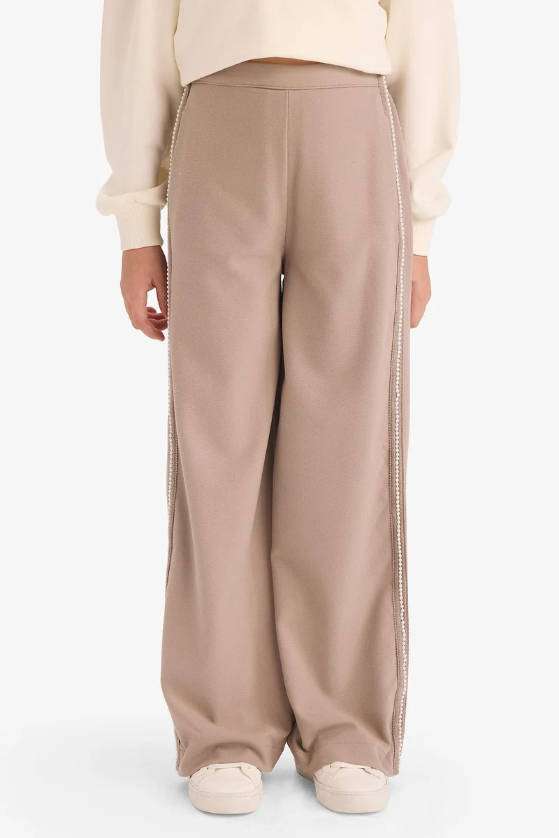 Defacto Girl Baggy Fit Oxford Trousers