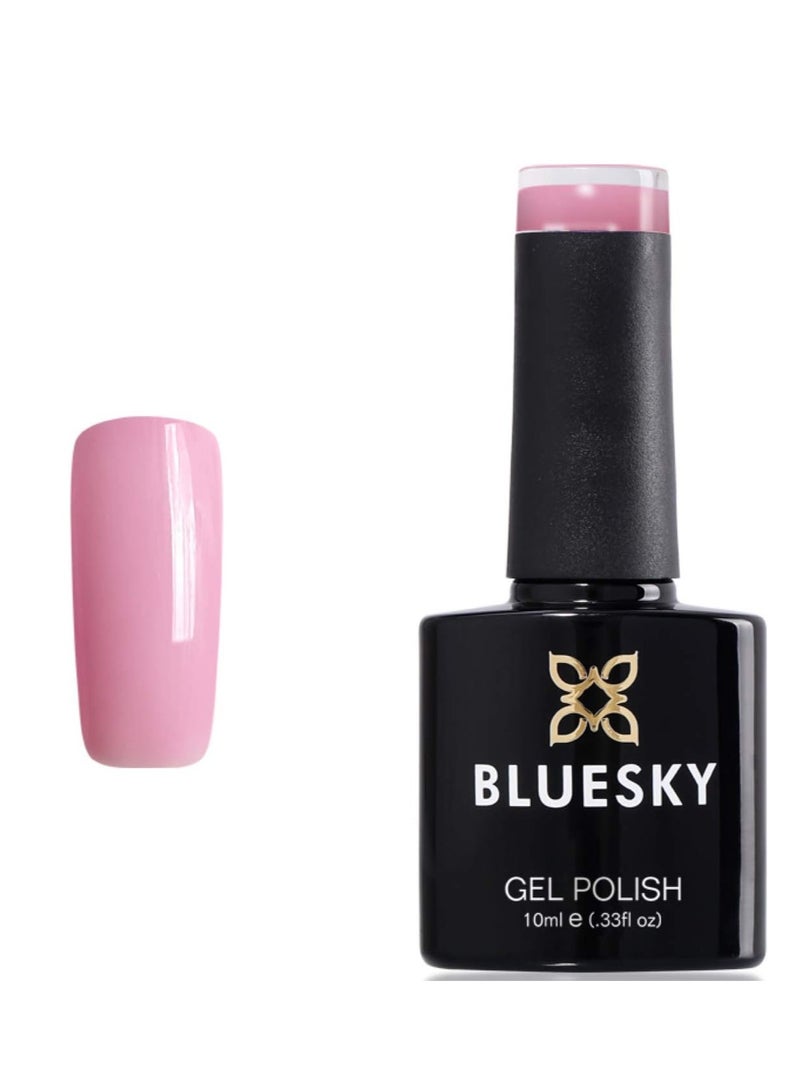 بلو سكاي طلاء أظافر جل من مجموعة نيكد نود من كيو إكس جي مقاوم للأشعة فوق البنفسجية 10 مل QXG119 صفائح حريرية - Image 1