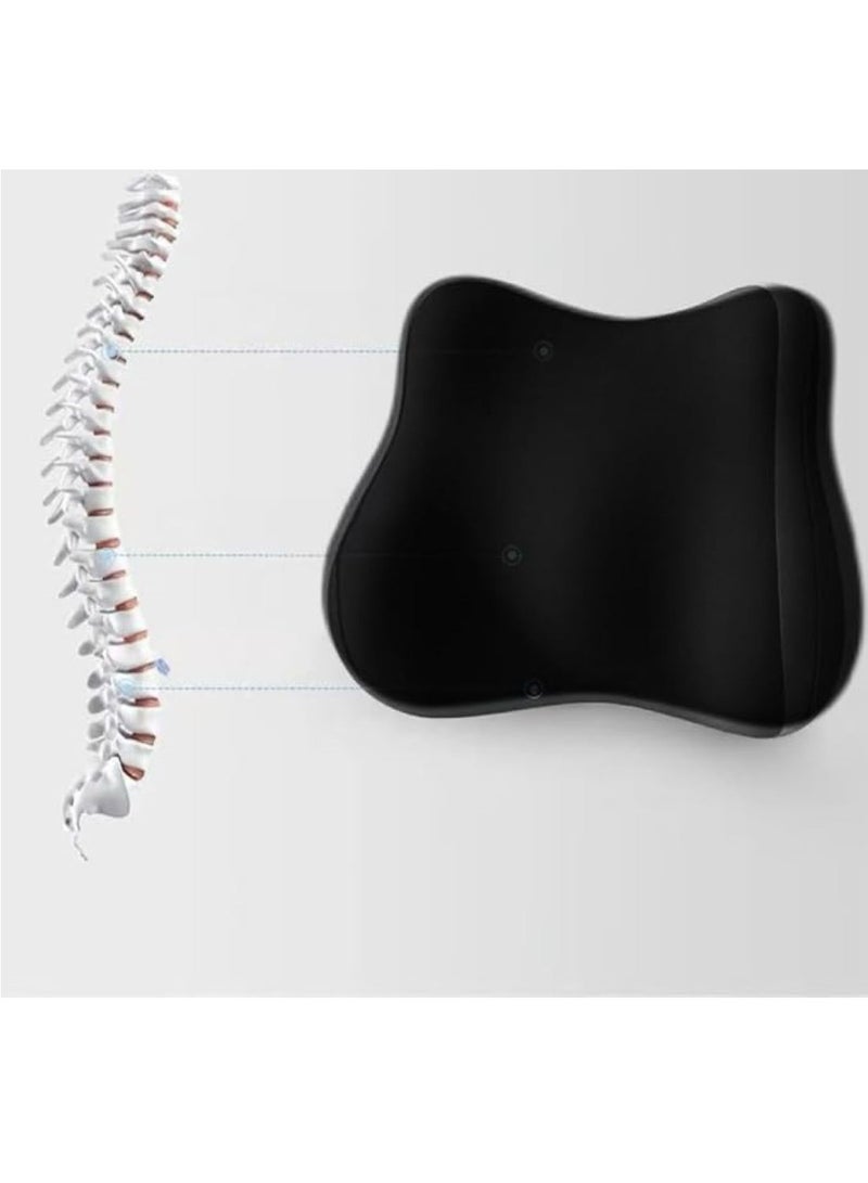 UREVO Ergonomic Lumbar Support Pillow, Memory Foam Backrest for Car or Office Chair - Fits Most Seats, Travel, Driving, Lumbar Support Pillow, Back Pain Relief, Improve Posture - Image 4