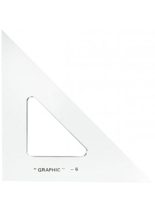 ALVIN - 6 inches Transparent Academic Acrylic Triangle Ruler 45/90 Degrees, Multipurpose Tool for Drafting, Design, and Architecture, Great for Machining and Woodworking - pzsku/ZD95EAAEB84F2BFF7E347Z/45/_/1731077834/2f5b9483-e234-45d8-8151-006fc6e62283