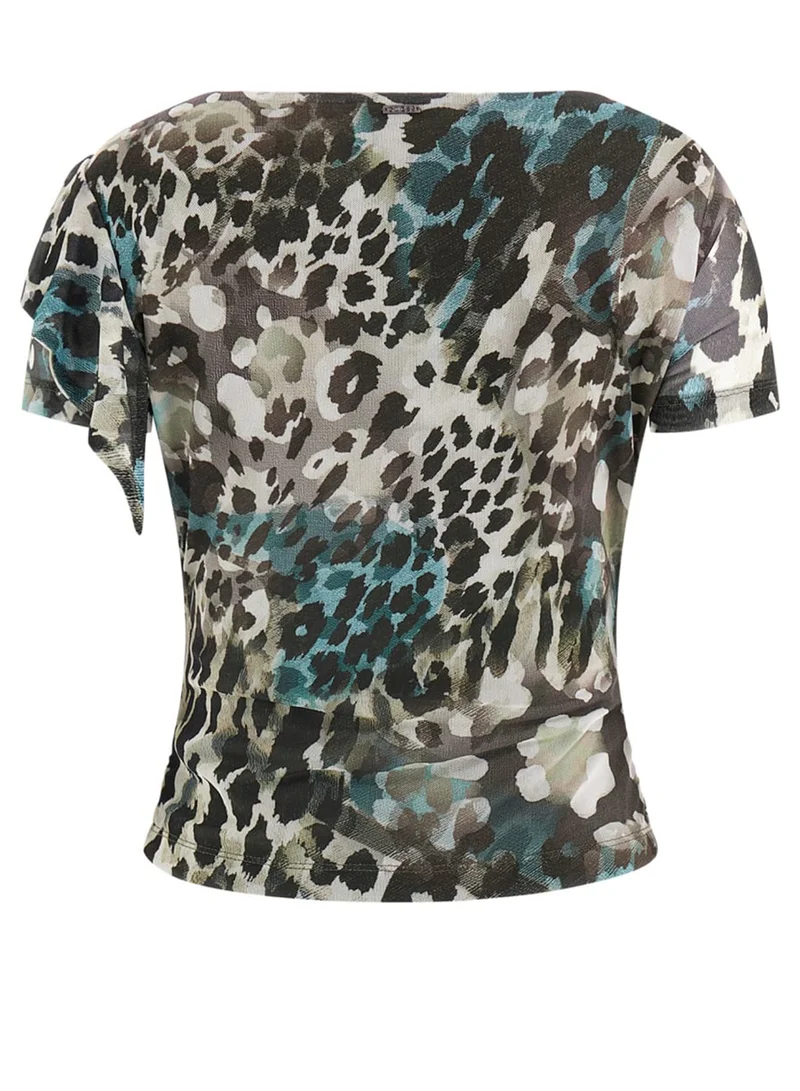 جس Short Sleeve  Verdiana Ruffle Top