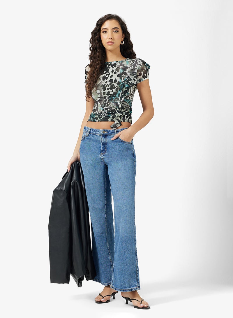 GUESS Short Sleeve  Verdiana Ruffle Top - Image 4