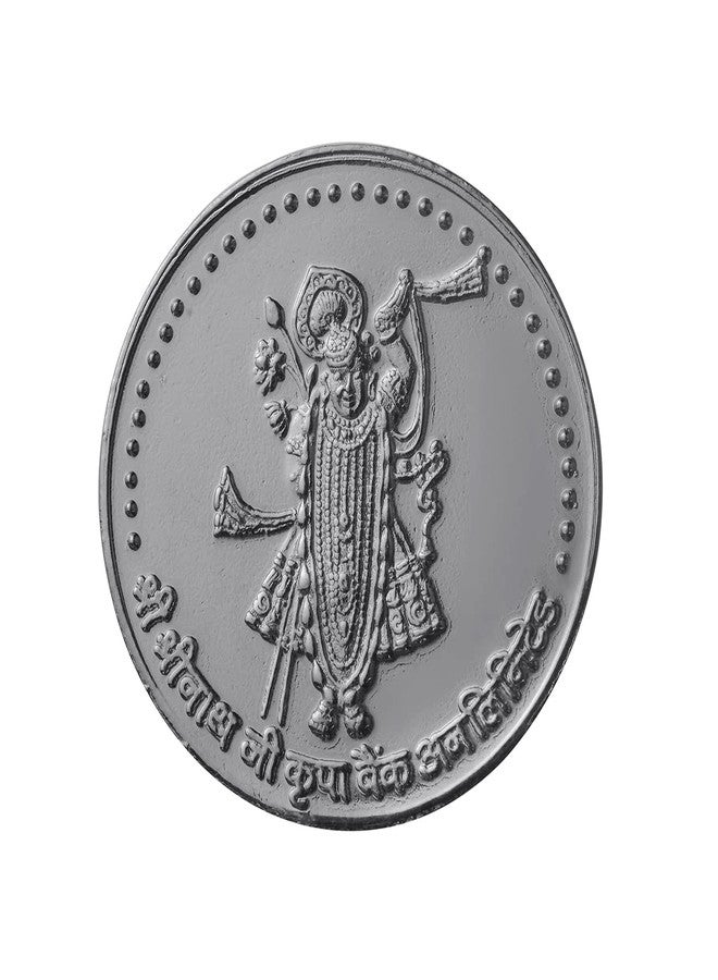 Pray Everyday Shri Nath Ji Silver Plated Coins (Set of 7 Coins) | Shri Nath Ji Religious Coin - Image 1