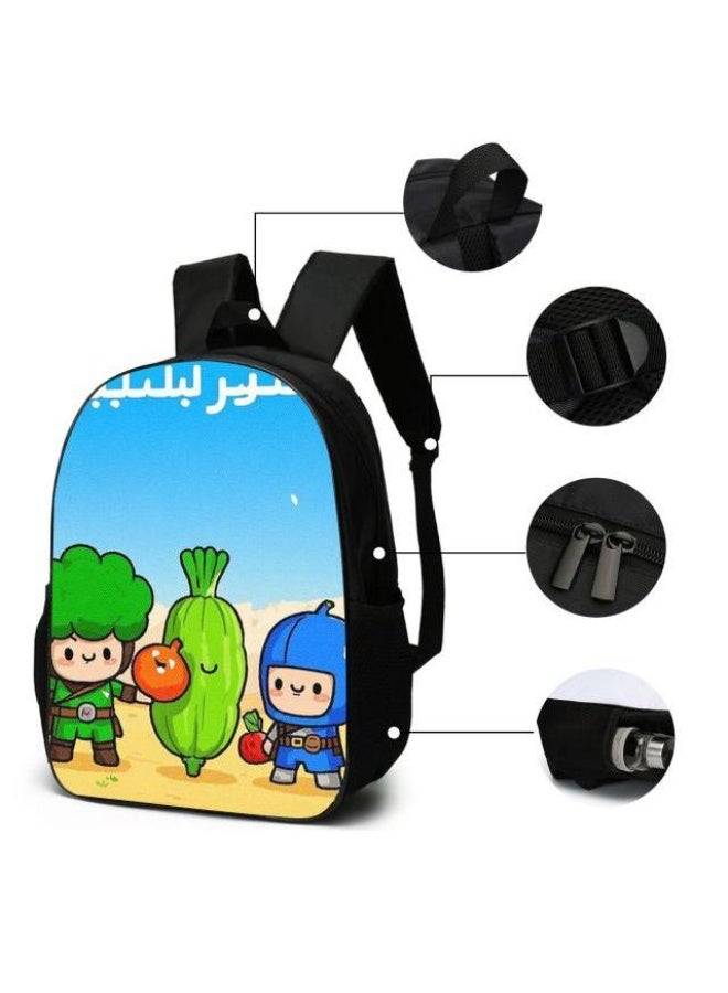 Cartoon style universal three-piece schoolbag - 454  - Image 5