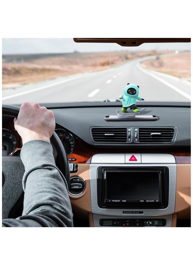 Cutie Cute Car Skateboard Sliding Teddy Ornaments Funny Sliding Bear Cute Car Deshboard Decorations Interior Decoration Accessories  - Image 4