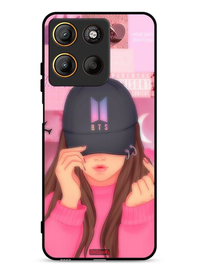 Tolwak Motorola Moto G15 Protective Case Cover Cap Girl Snap