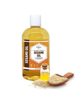 ORGANIC SESAME OIL 8 oz Premium Cold Pressed Unrefined  100 Pure Sesame Oil for Skin Face Hair Soap Making  Carrier for Essential Oils  Available in Bulk  8 FL OZ