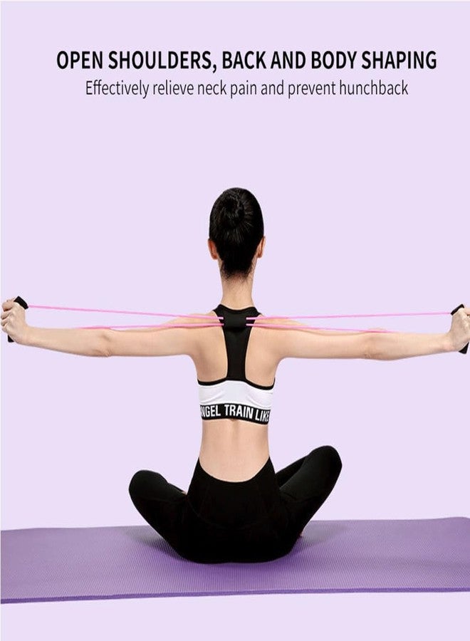 Zinnia Rubber Exercise Band for Home Workout, 6-Tube Pedal Puller Resistance Rope for Back, Wrist, Arm & Leg Home Exercise Equipment for Men & Women (4 Tube Pedal Puller + 8 Shape Band) - Image 3