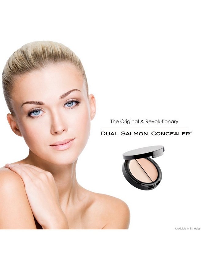 EVE PEARL EVE PEARL Dual Salmon Concealer Full Coverage Under Eye Concealer Smooth Skin Treatment Brighten Makeup Hydrate Skincare (Medium)  - Image 5