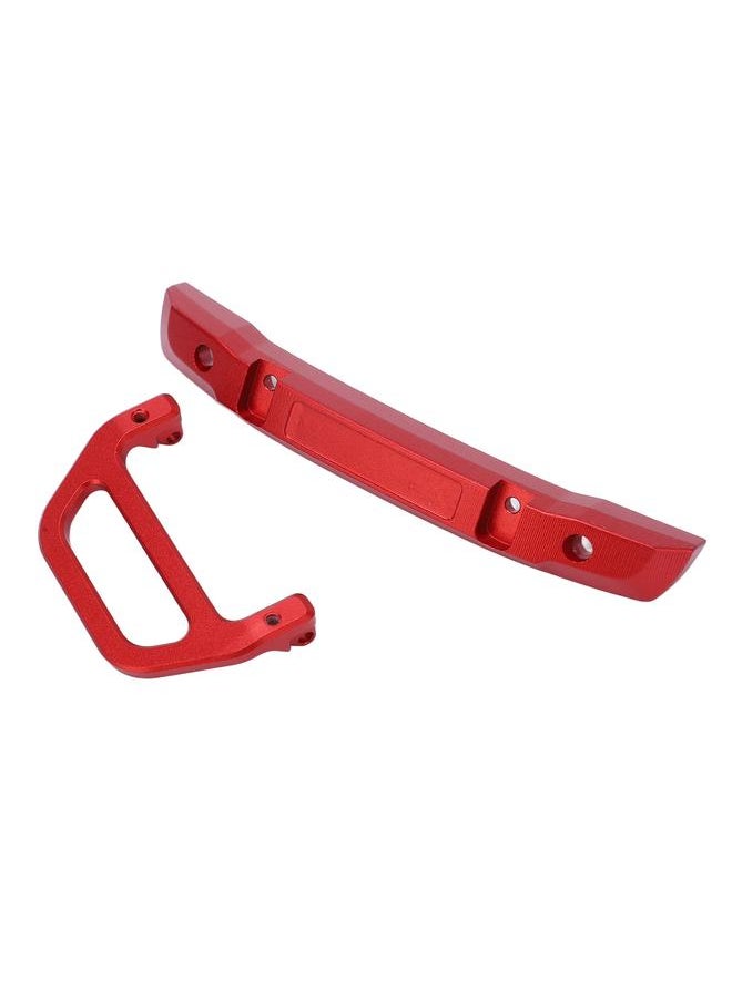 Thoraya Front Bumper Aluminum Alloy with U Shape Hook for RC Car Replacement Accessories for AXIAL 1/24 SCX24 Red  - Image 5