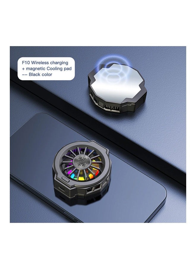 Generic - Cell Phone Cooler for Gaming, Mobile Phone Cooling Fan with Sleep Timer/Fan Speed Settings for 6.7-8.8 cm iPhone/Android Heatsink, Cellphone Radiator RGB Light - Image 1