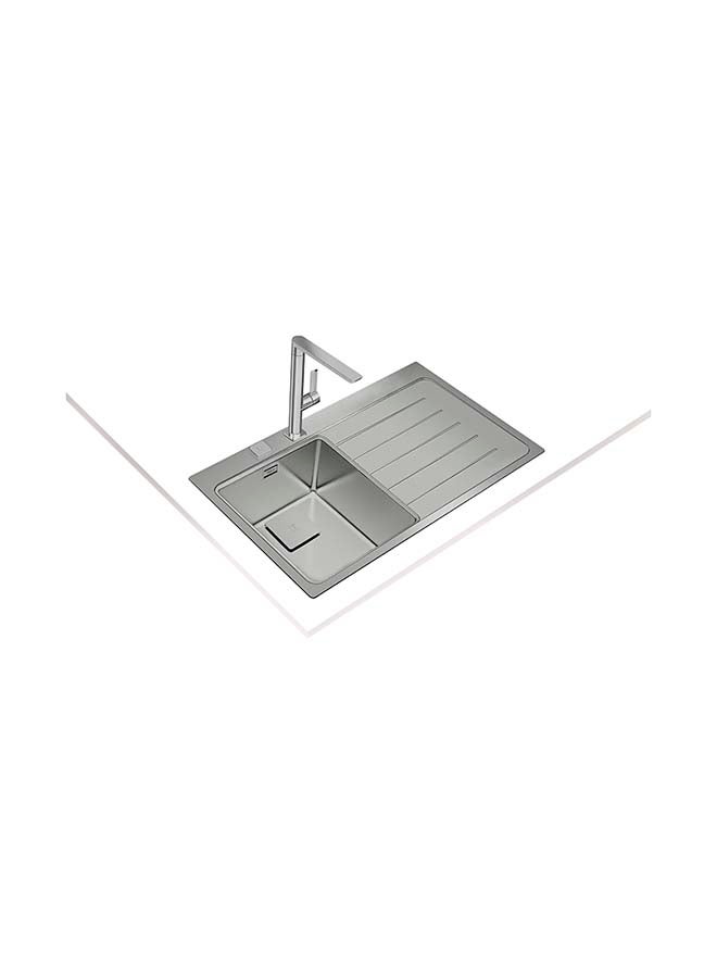 TEKA Zenit Rs15 1C 1E 86 Inset Stainless Steel Sink With One Bowl And One Drainer (Right Hand) Stainless Steel 860x520x200mmmm - Image 2