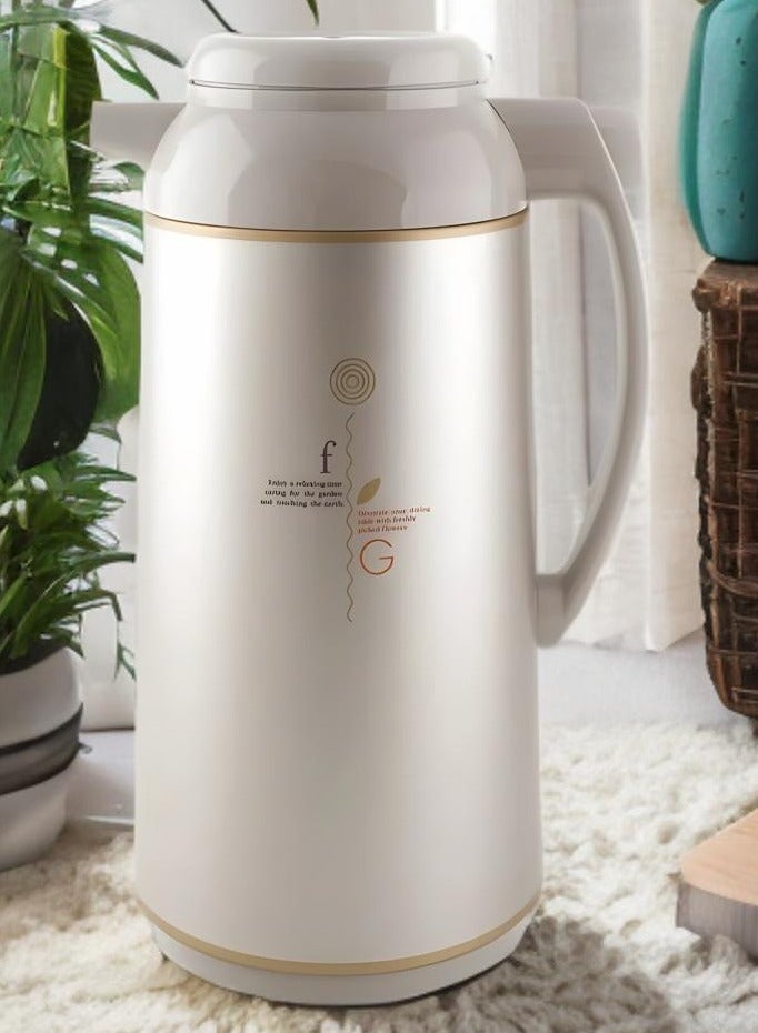 زوجيروشي ترمس  - زوجيروشي ياباني - أبو فيل -  - سعة 1 لتر - لون بيج - Image 1