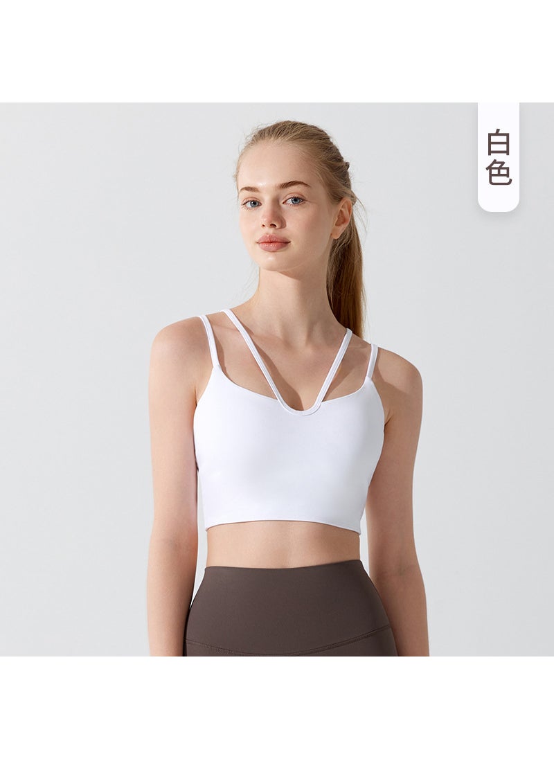 Generic - Alo Sports Bra Yoga Fitness Vest Summer Thin medium gray - Image 1