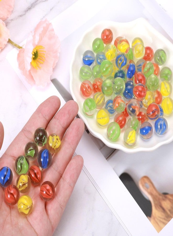 ميكسينيتي خرز زجاجي من ميكانيكسي، وزن 1 رطل، مناسب للمزهريات، خرز دائري بقطر 0.63 بوصة، خرز شفاف مقوس داخلي، كمية كبيرة لتزيين المنزل، أحجار زخرفية لصنع الزهور (أحمر) - Image 5