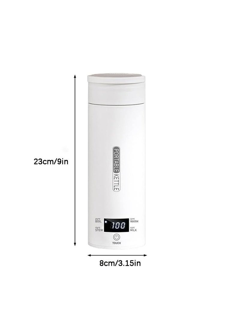 Flushrenic Travel electric kettle, a small, mini, portable electric kettle for boiling water, with 4 temperature settings, automatic shut-off and boil-dry protection, 500 ml, 304 stainless steel, suitable for travel, camping, office, and home use. - Image 2