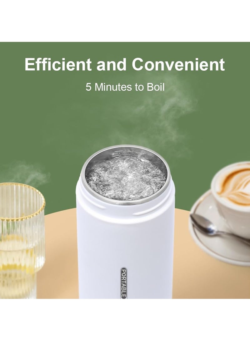 Flushrenic Travel electric kettle, a small, mini, portable electric kettle for boiling water, with 4 temperature settings, automatic shut-off and boil-dry protection, 500 ml, 304 stainless steel, suitable for travel, camping, office, and home use. - Image 5