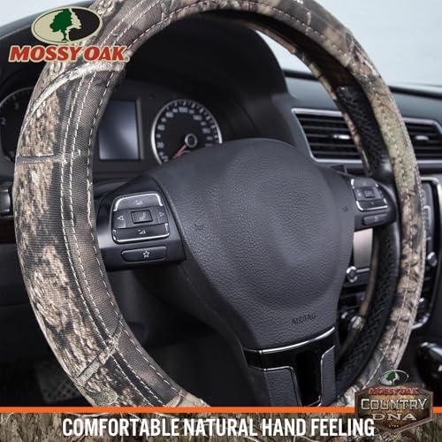 Mossy Oak Full Camo Steering Wheel Cover - Made from Premium Cotton Twill, Universal Fit for 14 1/2 to 15 inches - Official Licensed Product - Image 5
